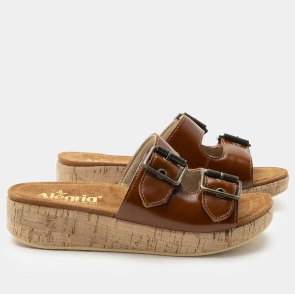 Alegria Women's 9M EU39 Mistie Sandal Luggage Two Adjustable Hook and Loop - Picture 3 of 10